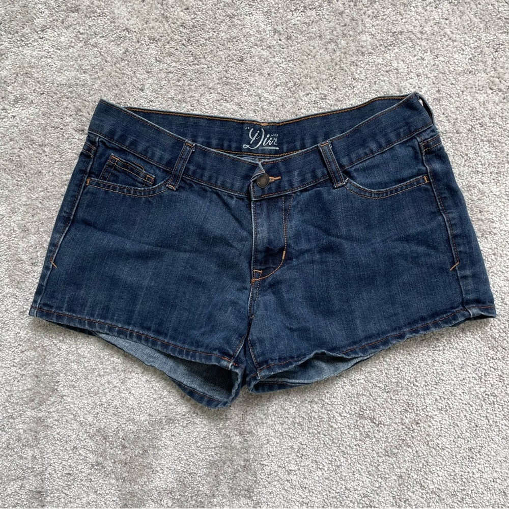 Old Navy Diva Dark Wash Denim Shorts (Size 6)